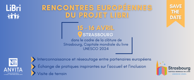 SAVE THE DATE RENCONTRES LIBRI STRASBOURG